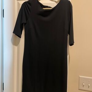 Vince Size Small Stretchy True Black Lined Dress Y2K